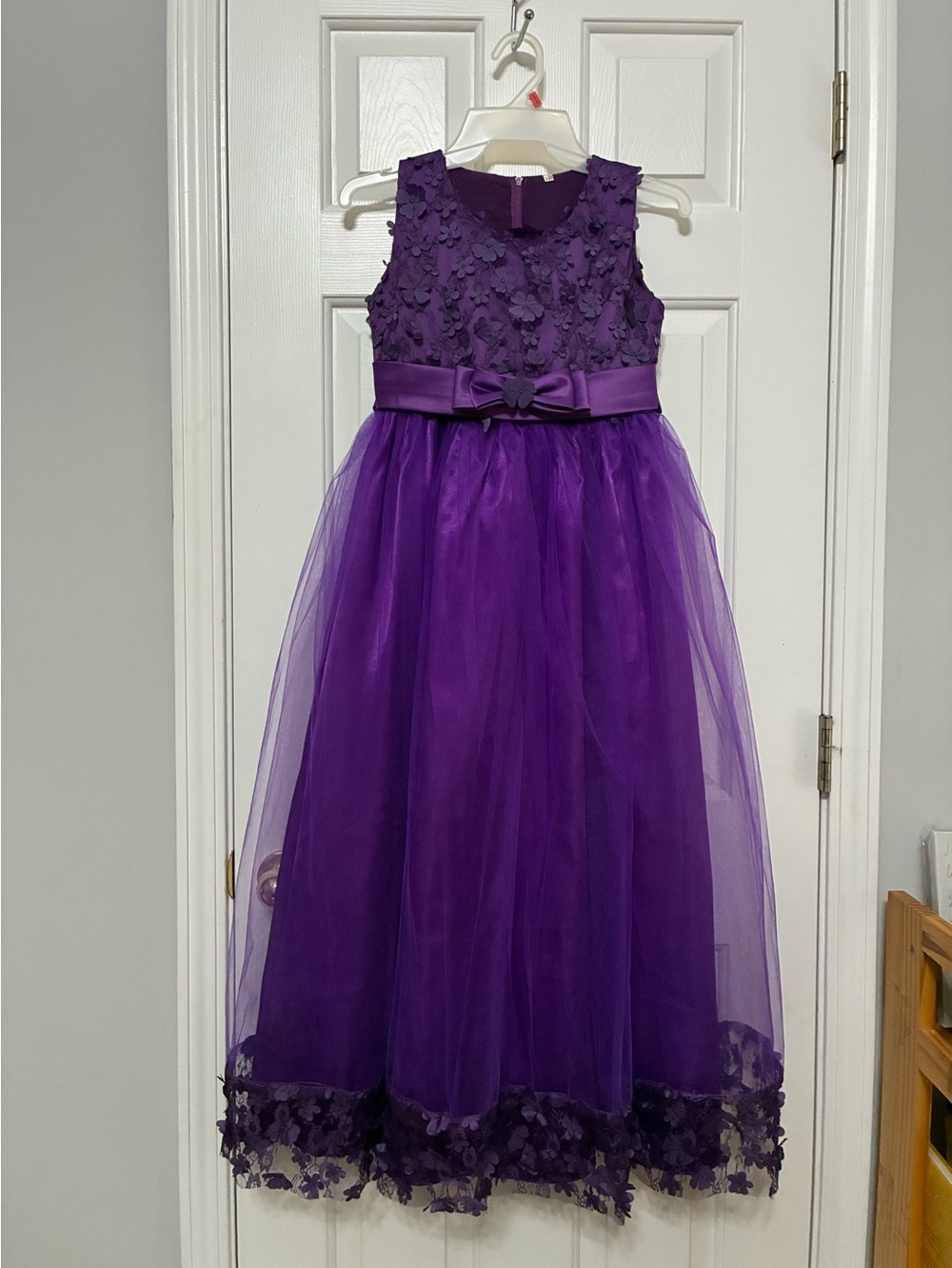 Girls Purple formal dress